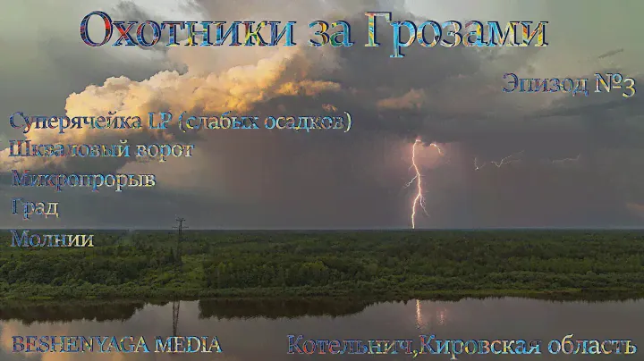 Охотники за Грозами 18 июня 2024. Дневные молнии из Суперячейки LP.  EP 3.