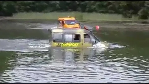 Вездеход Бобр утонул