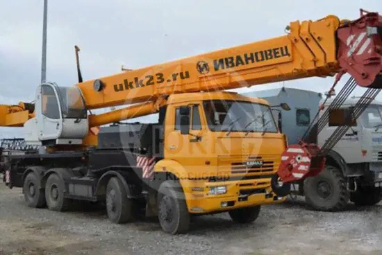 Автокран вездеход ИВАНОВЕЦ КС-55719 Д-1 32 тонны-0