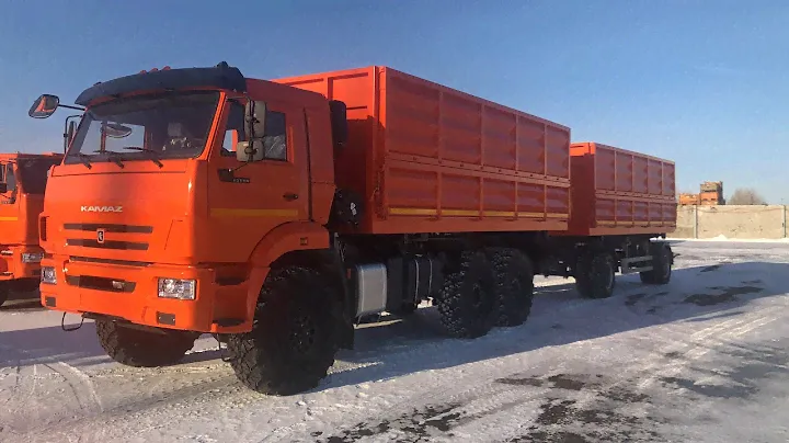 Самосвал с прицепом. КАМАЗ 43118 (Зерновоз) вездеход