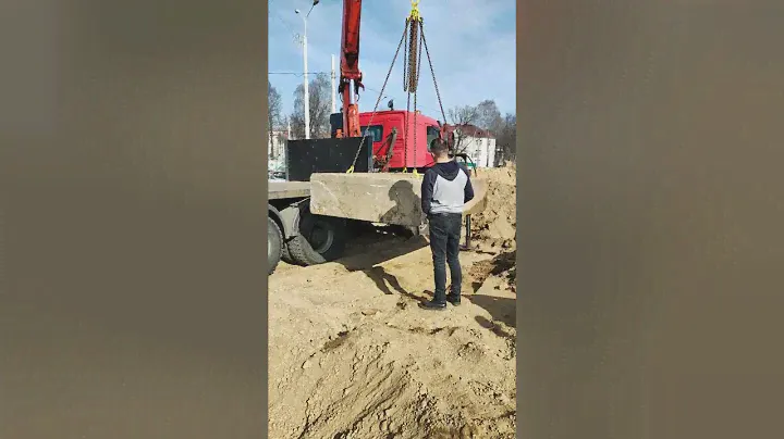погрузка блока 7 тонн , манипулятор 6×6