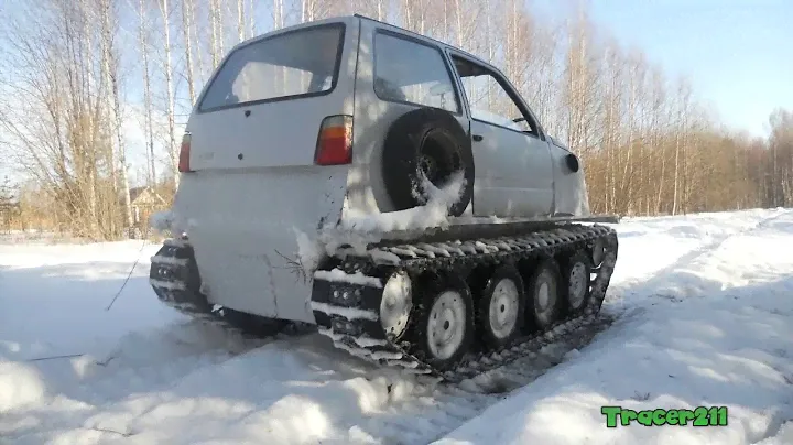 Гусеничный вездеход из оки!