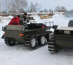 БТС Фрог 27 6х6 плавающий гусеничный вездеход-амфибия с двигателем 27 л.с + Электропакет