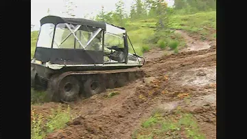 ВЕЗДЕХОД АРГО по болотным топям, часть 1