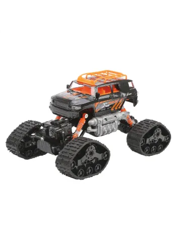 Вездеход на пульте управления 4WD гусеницы + колеса, черно-зеленый-0