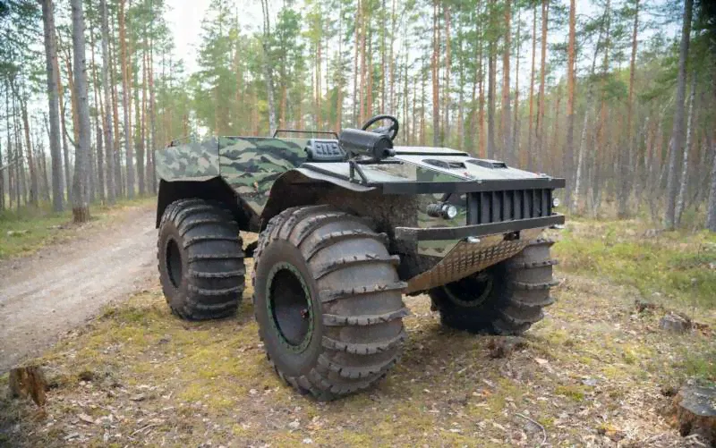Вездеход болотоход амфибия бтх-2-0