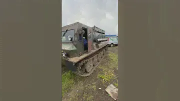 Чукотка.с Алькатваам.Переделанный гусеничный вездеход газ -71