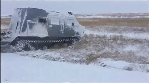 Испытания на Крайнем Севере гражданского транспортёра ДТ-3ПМ производства МК «Витязь» группы УВЗ