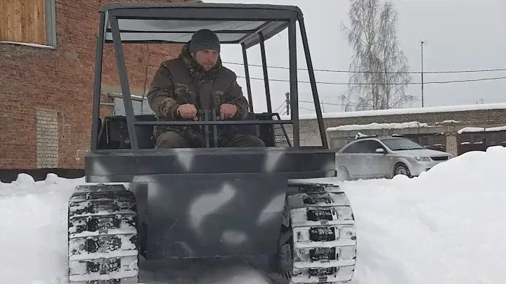 Обкатываем вездеход Добрыня Транспортер с дизельным двигателем