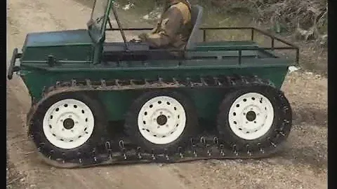 Тест вездехода на гусеничном ходу.