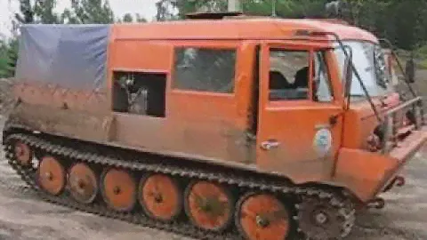 Тайга, вездеход ТТМ. Трасса ВСТО.