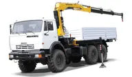 Манипулятор-вездеход КамАЗ 10т с бортом 15т (8м)