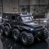 Коллекционная машинка вездеход Шаман SHAMAN Avtoros 8x8 1:24 (металл, свет, звук)