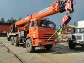 Автокран вездеход 25 тонн. Люлька автовышки.