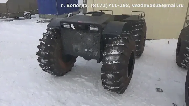 Плавающий Вологодский вездеход в Якутии (обзор модели)