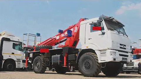 Автовышка RED MACHINE 24 (камаз-43502 4х4)