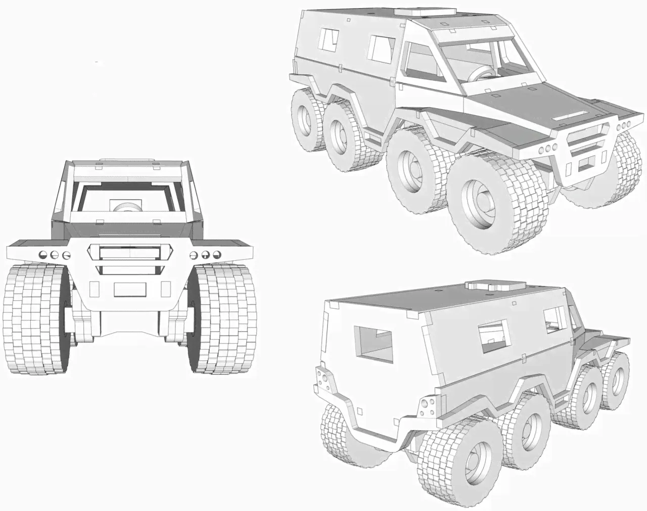 Сборная модель автомобиль-вездеход ШАМАН ИГРУШКИН IGR37