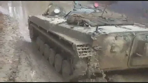БМП-1 Грязь Осень Хабаровский край