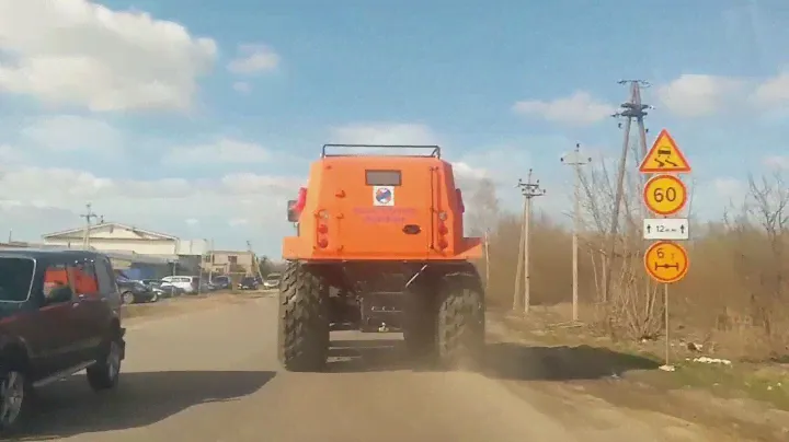 ВЕЗДЕХОД РУСАК К-6 3995. 60 км/ч с 6-тиступкой не предел!