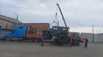 отгрузка вездехода Шторм в Шарыпово