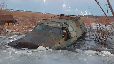 ГТТ и ГАЗ-71 ломаем ЛЕД в ручьях!!!