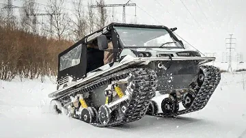 Тест гусеничного вездехода Terranica