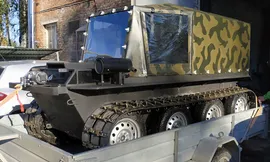 Волк МГ-01-2М 8х4 Комфортная комплектация плавающий гусеничный вездеход-амфибия с двигателем от 20 л.с.